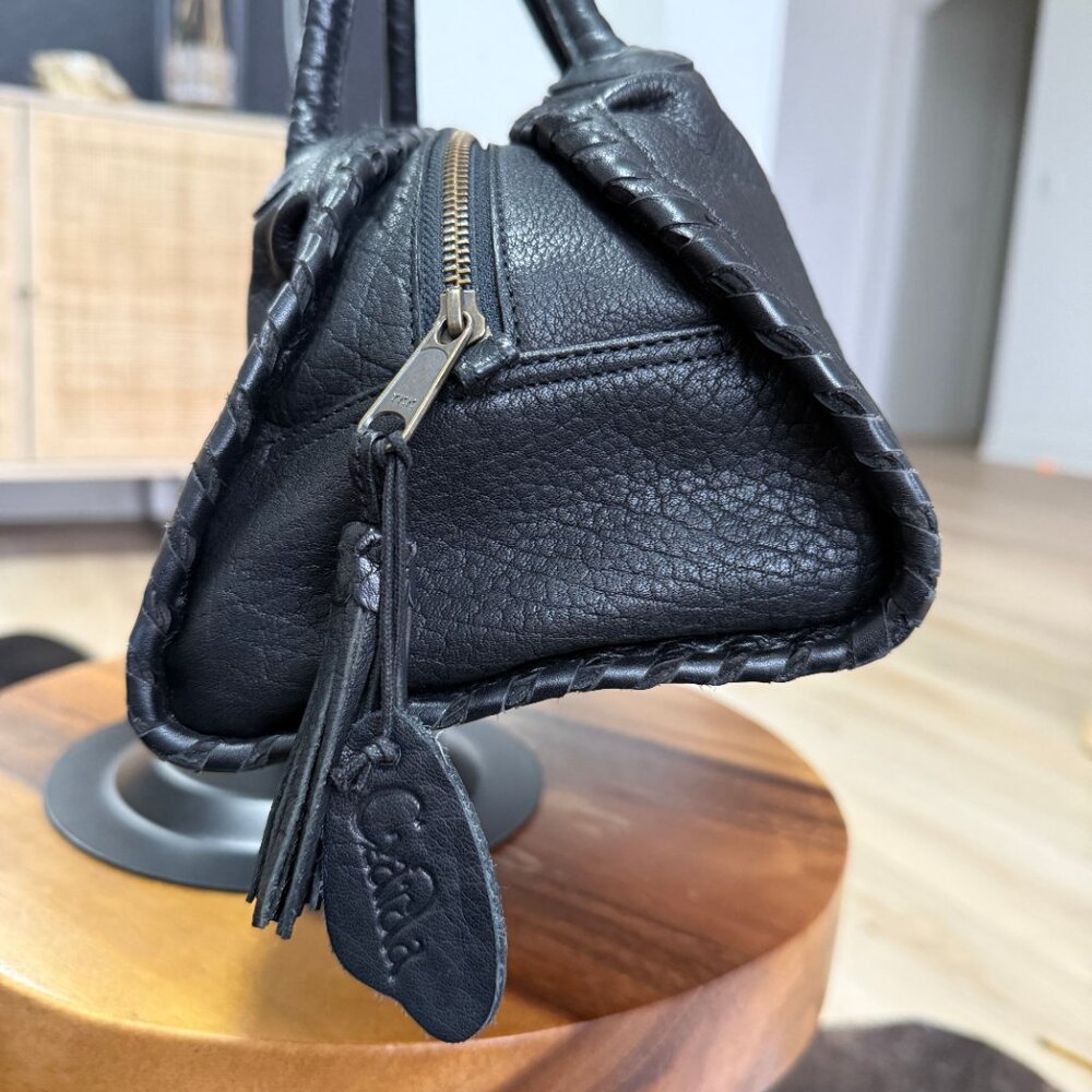 Ibiza Black Leather Handbag - Picture 4 of 12